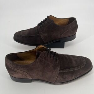 Cole Haan Mens Size 10.5 M NikeAir Brown Suede Leather Lace Up Oxford Dress Shoe